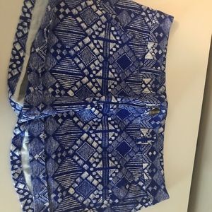 American Eagle Blue and White Shorts